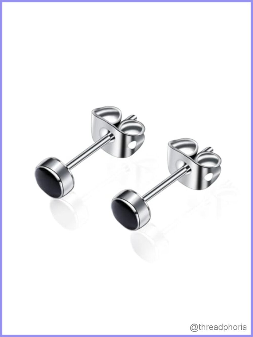 Titanium Stud Earrings for Women Hypoallergenic Nickel Free Natural Stone